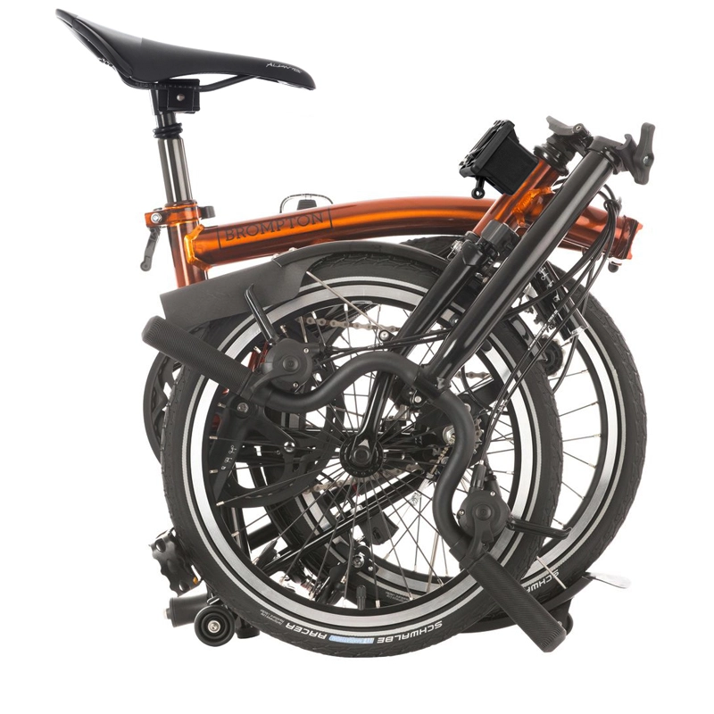 Brompton C Line Urban Flame Lacquer – Mid - Taittopyörä | Korkea Laatu & Tyylikäs - Image 2