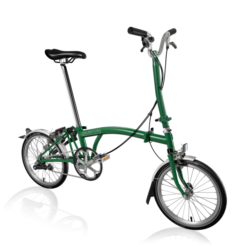Brompton Explore Racing Green High – H6L - Taittopyörä - Korkea ohjaus - Vihreä