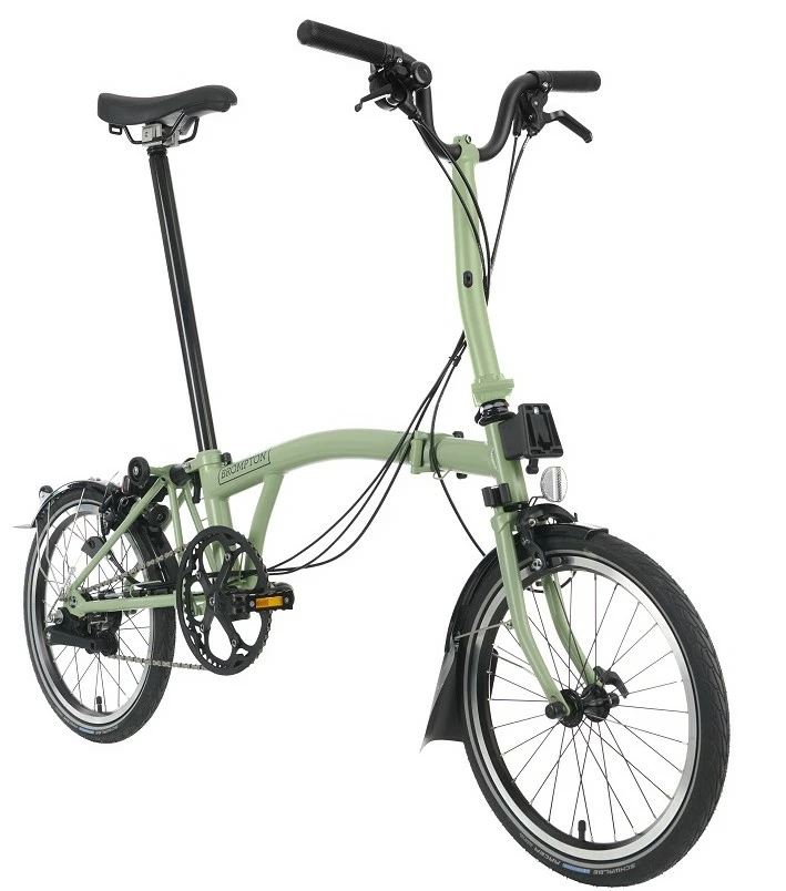 Brompton C Line Explore Matcha Green – High H6L - Taittopyörä - Vihreä