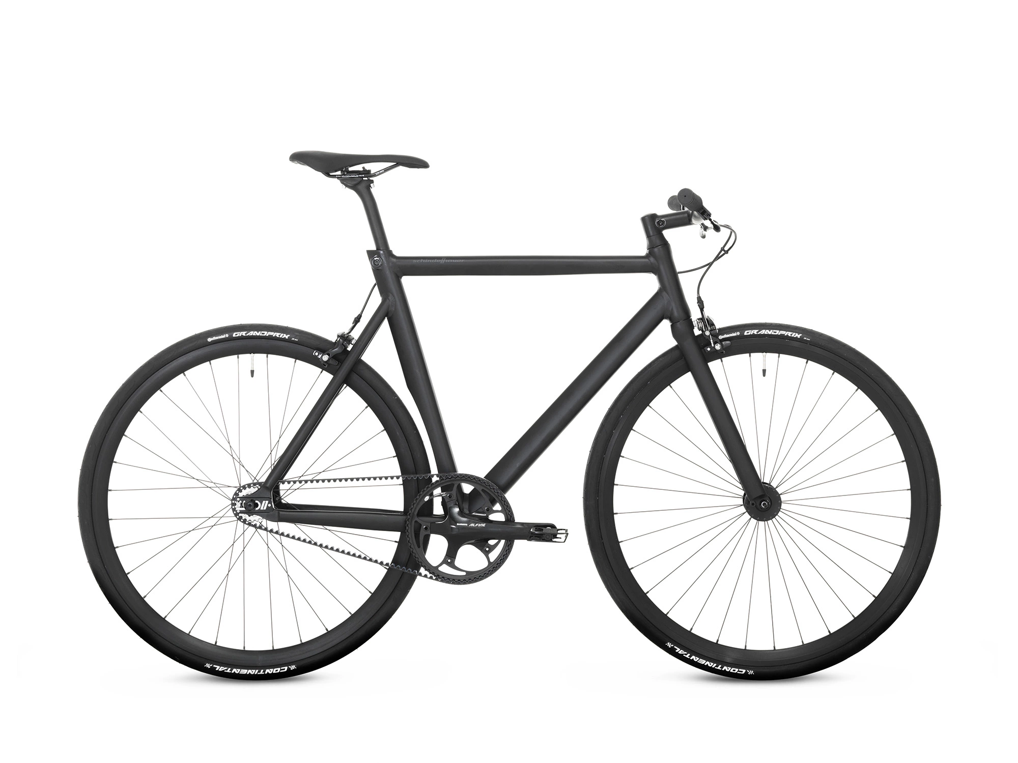 Schindelhauer Viktor Yksivaihteinen Miesten Pyörä Hihnavedolla - Musta | Korkealaatuinen Kaupunkipyörä