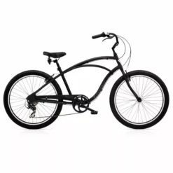 Electra Cruiser Lux 7D – Musta Cruiser-pyörä | Premium Polkupyörät | Electra Bikes