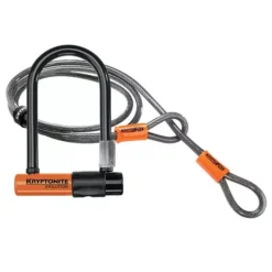 Kryptonite Evolution Mini-7 Flex U-lukko Vaijerilla - Korkean Turvallisuuden Polkupyörälukko