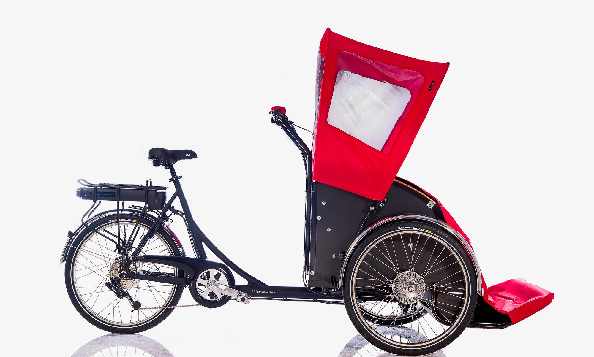 Christiania Bikes Taxi Sähköavusteinen Riksapyörä - Sähköavusteinen Lastipyörä | Christiania Bikes (DK)