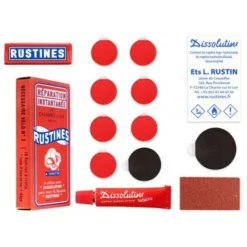 Rustines Patch Kit Box Kumin Paikkaussarja - Korkealaatuinen pyörän paikkaussarja