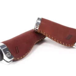 Schindelhauer Ergo Nahkagripit – Ruskea 138/103mm | Korkealaatuiset Pyörän Lisävarusteet