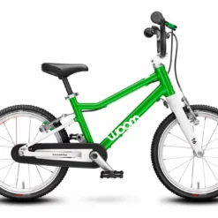 Woom 3 – Vihreä Lasten Polkupyörä | Kevyt ja Turvallinen | 16 tuumaa